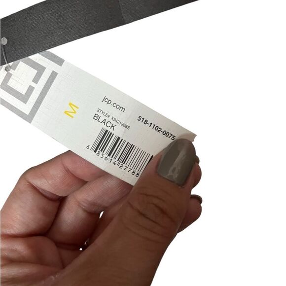 NWT LIZ CLAIBORNE MENS BLACK WOOL BLEND W/ PLAID SCARF ATTACHED PEACOAT SIZE M - Picture 10 of 12